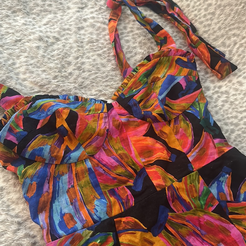 FARM Rio Rainbow Bananas Mini Dress - Picture 6 of 8